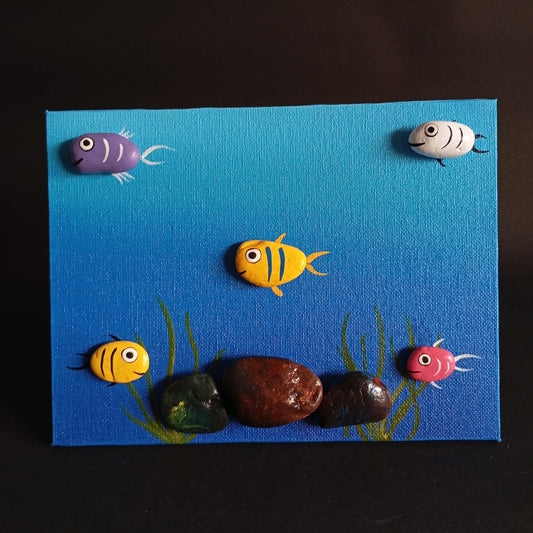 Aquarium Pebbles Art Frame