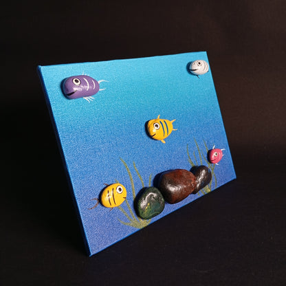 Aquarium Pebbles Horizontal Art