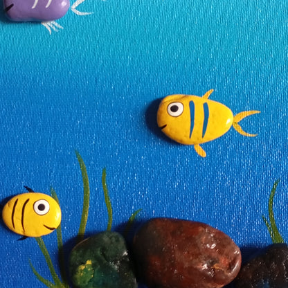 Aquarium Pebbles Horizontal Art