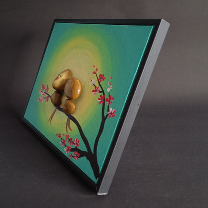 Lovebird Pebbles Art Frame