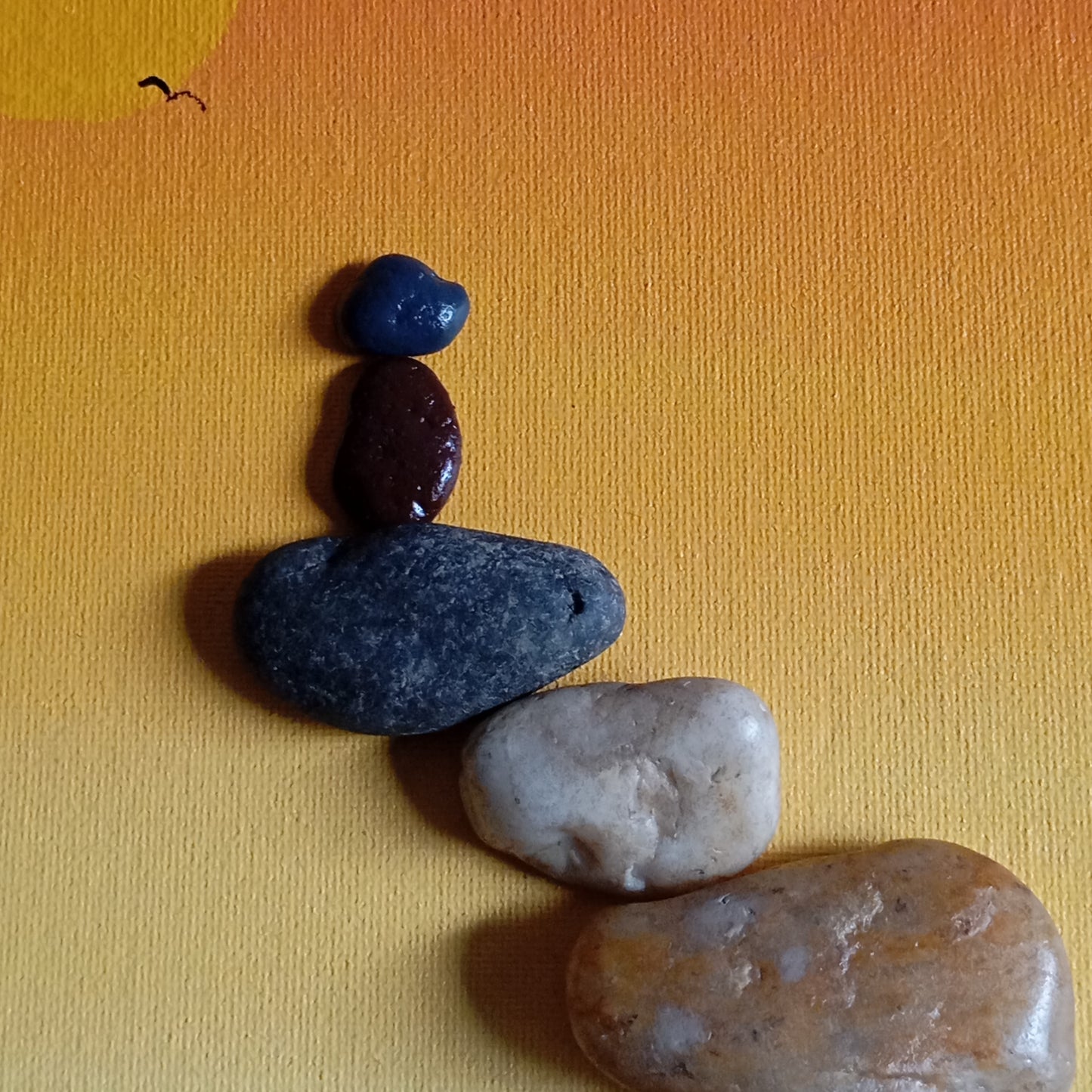 Sunrise Pebbles Art Frame