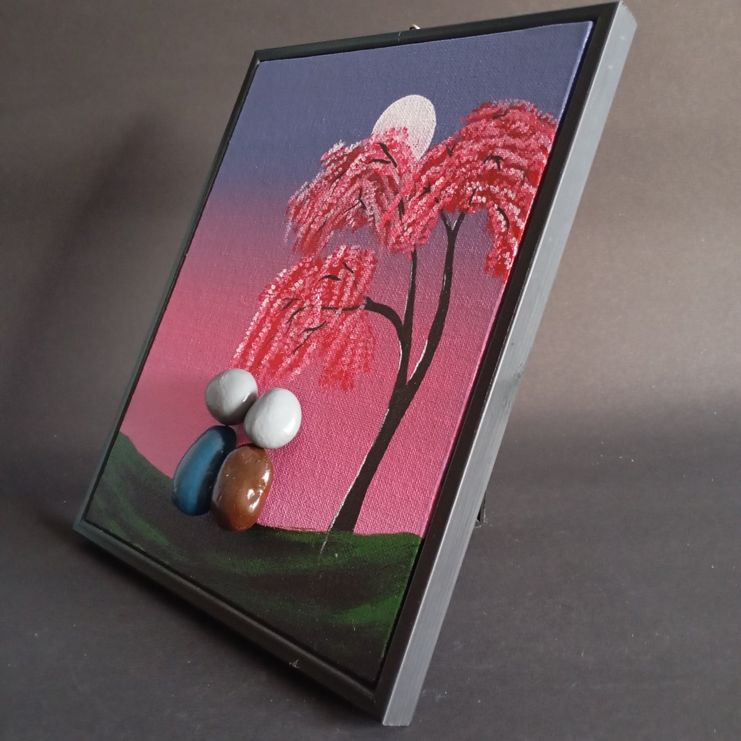 Couple Vertical Pebbles Art Frame