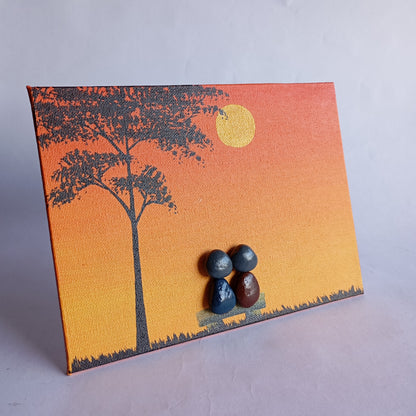 Couple (Sunlight) Pebbles Art