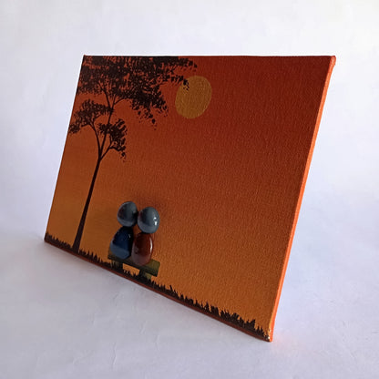 Couple (Sunlight) Pebbles Art