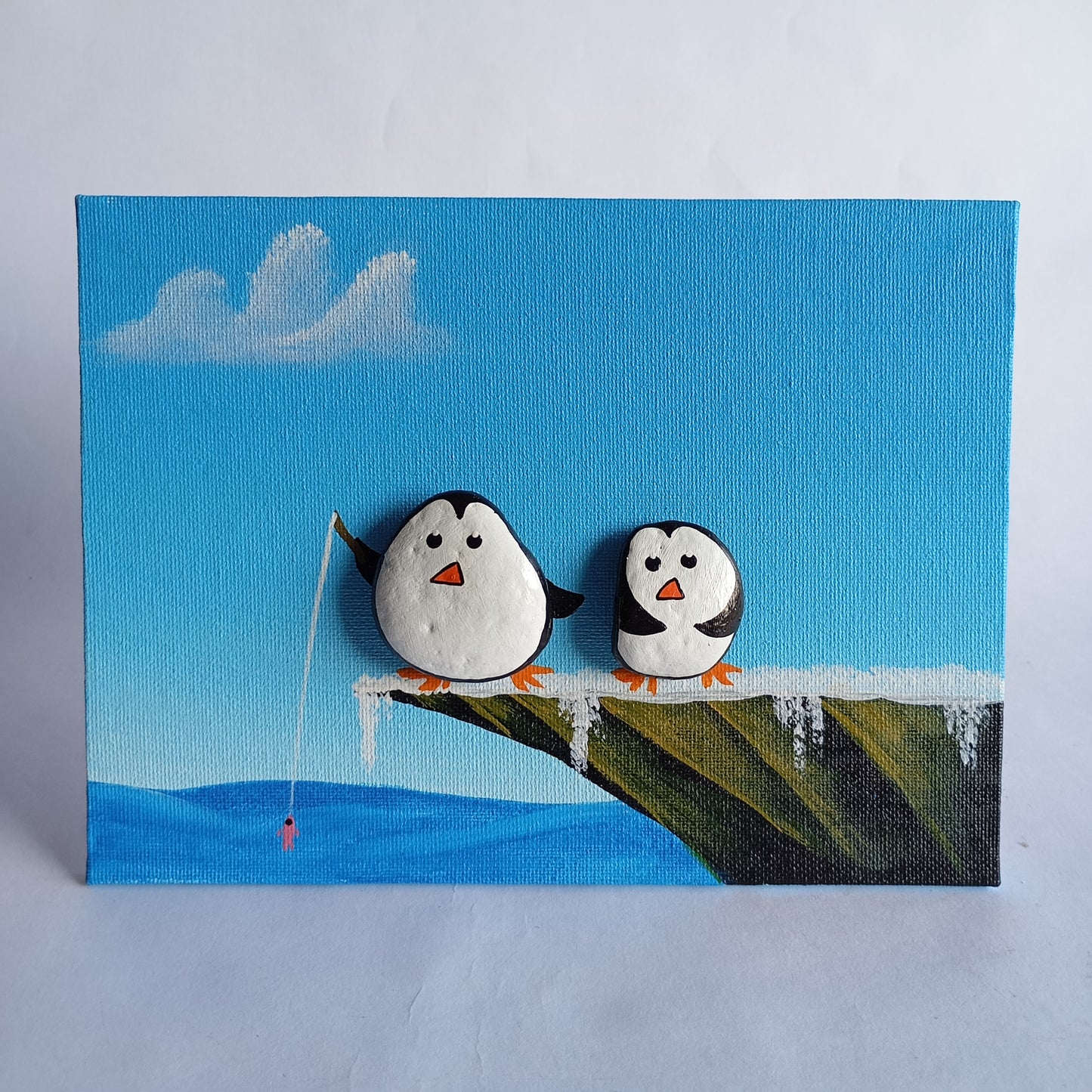 Penguin Pebbles Art