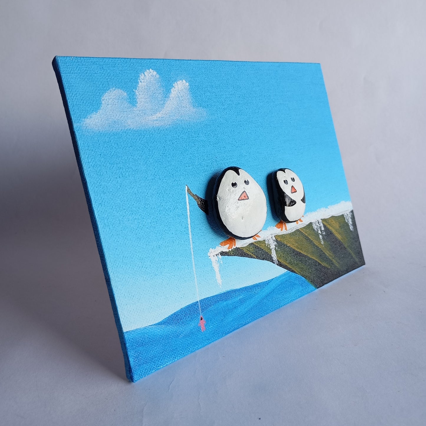 Penguin Pebbles Art