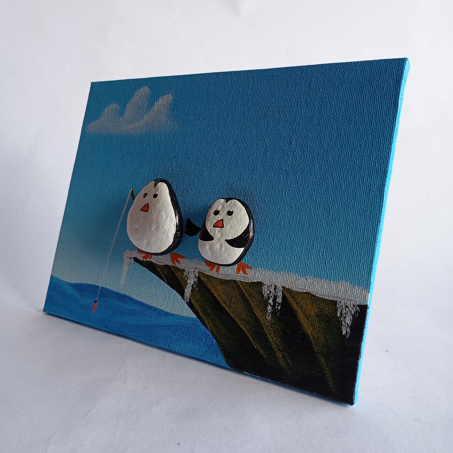 Penguin Pebbles Art