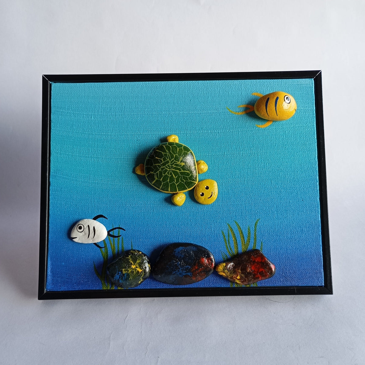 Aquarium Pebbles Art Frame