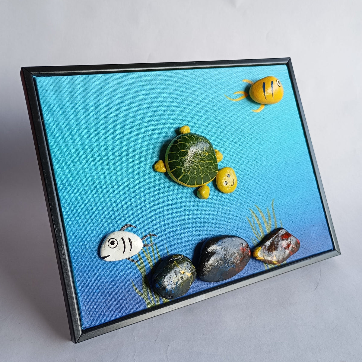 Aquarium Pebbles Art Frame