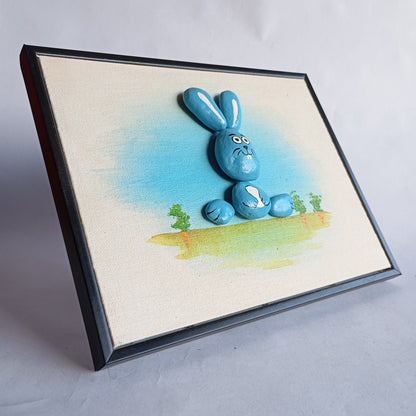 Bunny Pebbles Art Frame | 100% Handcrafted