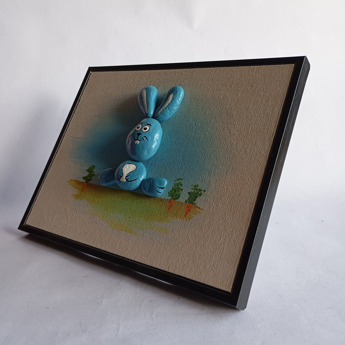 Bunny Pebbles Art Frame | 100% Handcrafted
