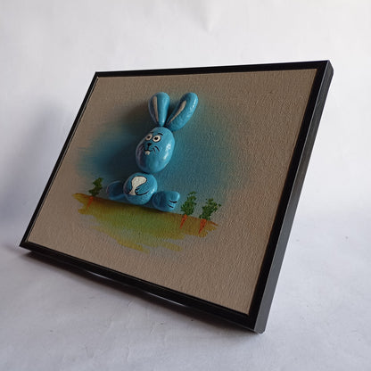 Bunny Pebbles Art Frame | 100% Handcrafted