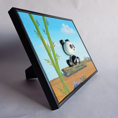 Panda Pebbles Art Frame | 100% Handcrafted